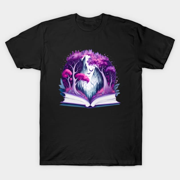 The Magic of Reading T-Shirt by Lady Lilac